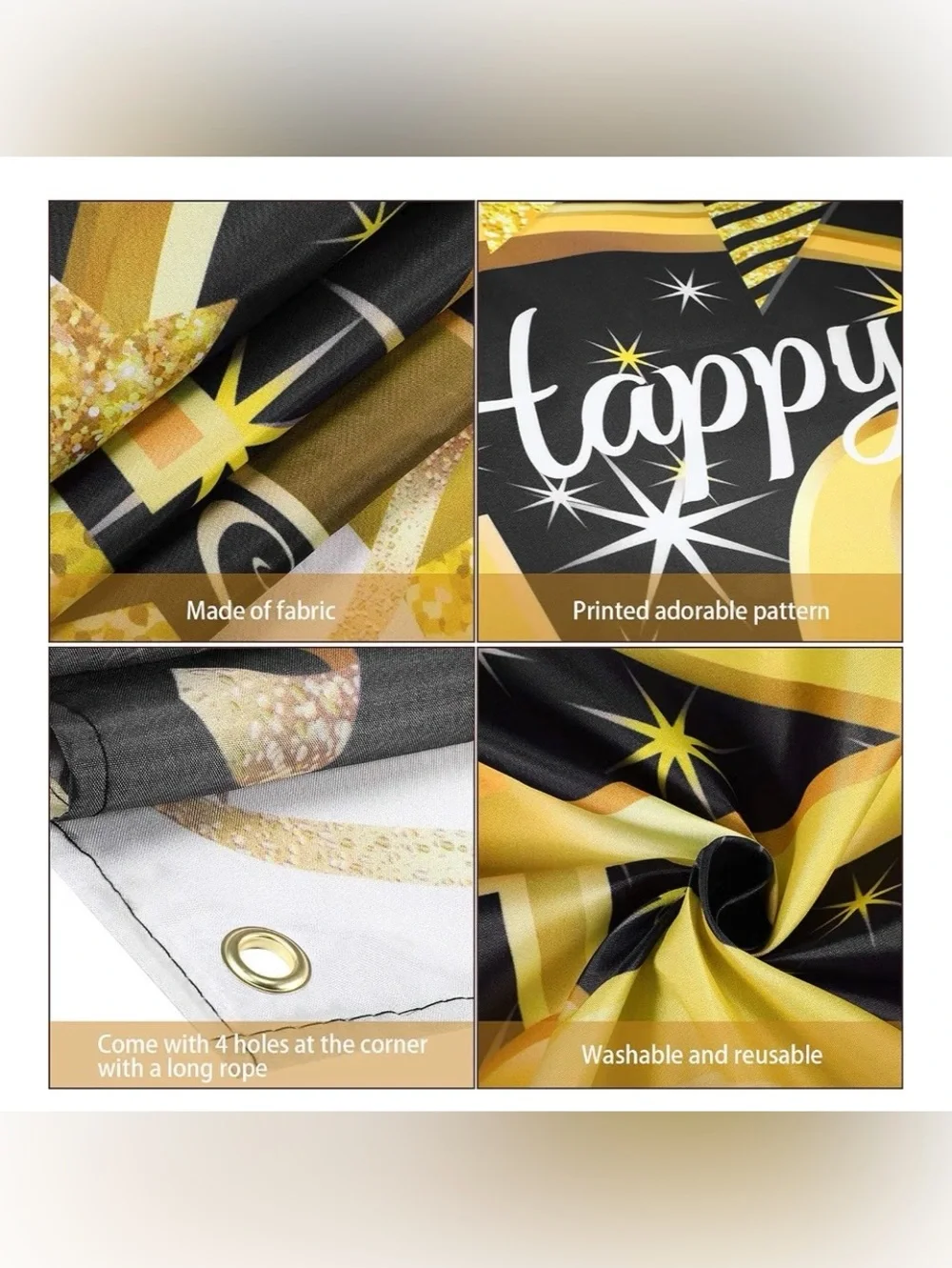 40th Birthday Backdrop Banner and 
